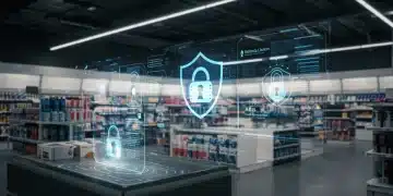 Advanced cybersecurity protecting retail customer data in 2025