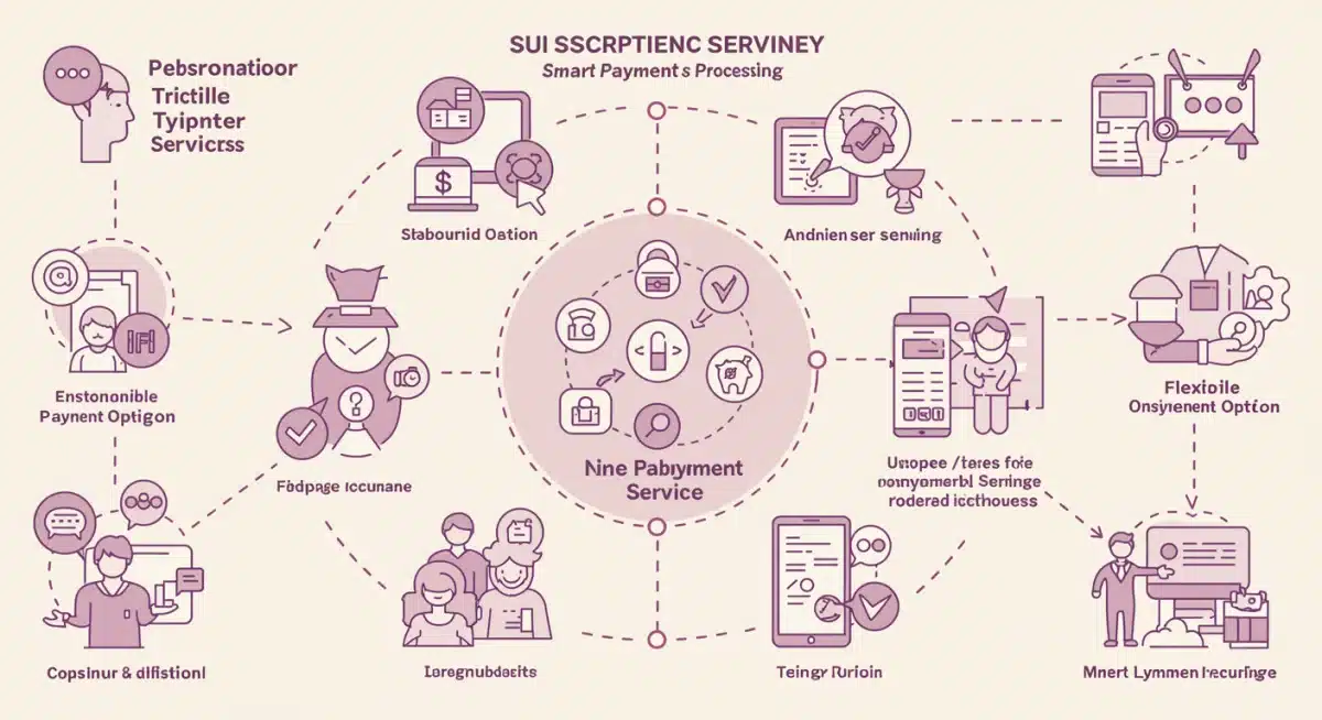 Customer journey map illustrating improved retention through flexible subscription payment systems