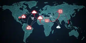 Illustration of data localization impact on global e-commerce cloud platforms.