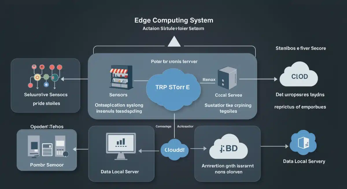 Edge computing architecture diagram in retail