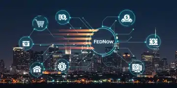 FedNow in 2025: Real-Time Payments for US Business Growth Illustration of FedNow real-time payments connecting US businesses for faster settlements