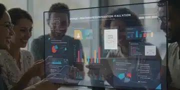 Hyper-personalization dashboard showing customer data and retention growth