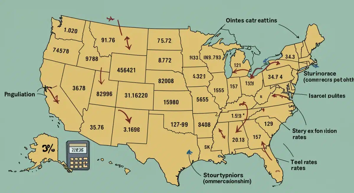 Complex interstate sales tax regulations network