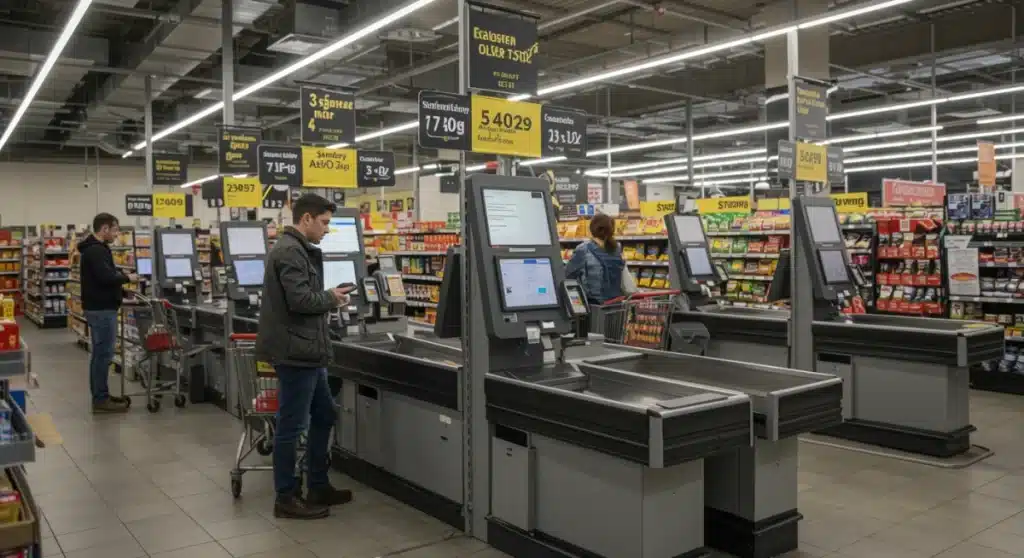 Automated Checkout Systems: 30% Wait Time Reduction by 2025