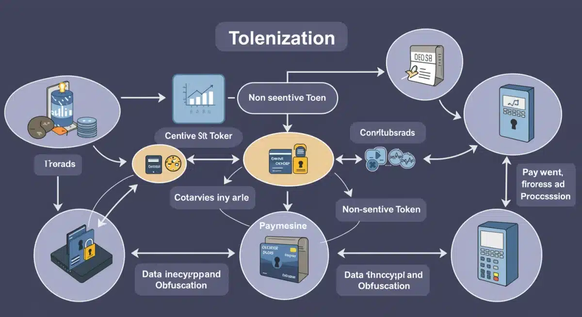 Infographic explaining the payment tokenization process flow