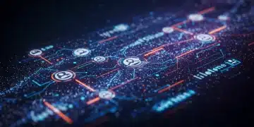 Complex network illustrating real-time fraud detection