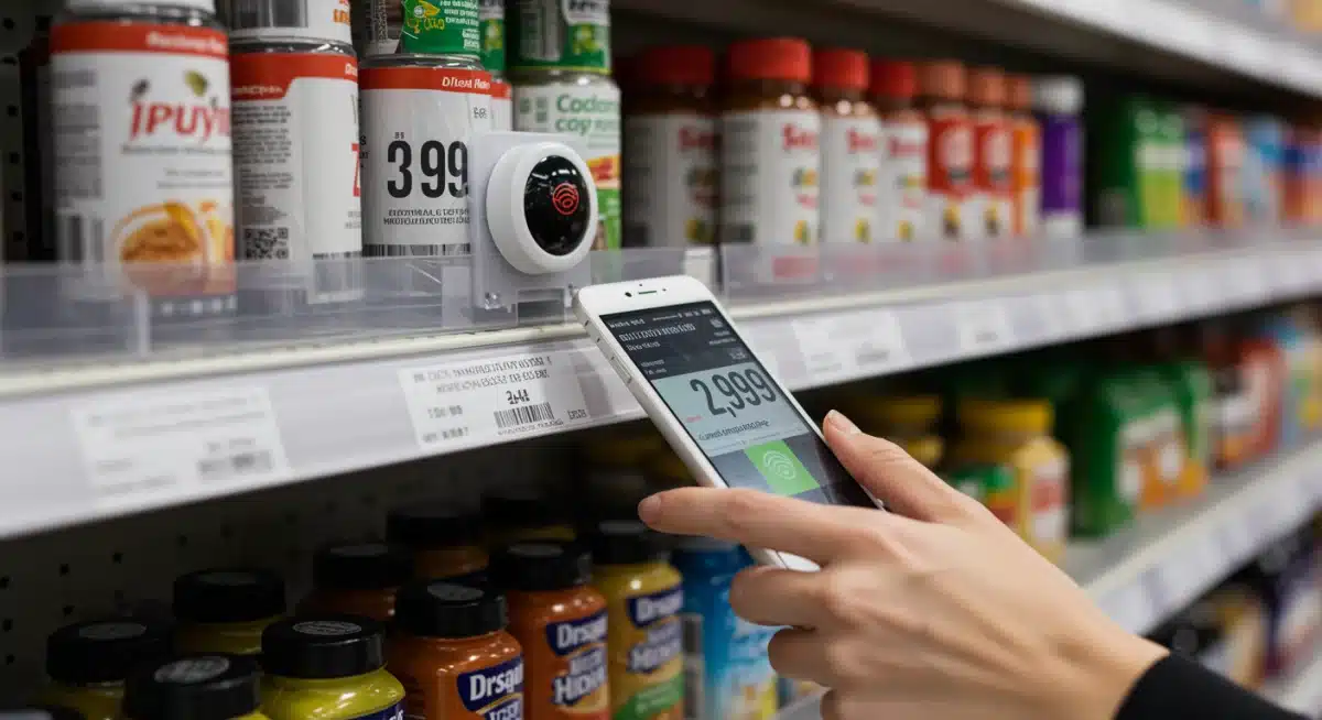 Smart shelf tag with real-time pricing and beacon for dynamic merchandising